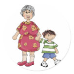 Grandma & Grandson (Grandparent Designs) stickers