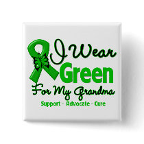 Grandma - Green  Awareness Ribbon Buttons