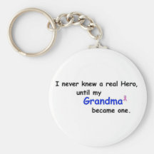 grandma hero keychain (pink ribbon)