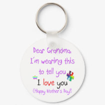 Grandma, I love you! keychains