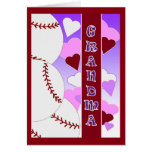 Grandma - I Love You More Than Baseball Valentine Card