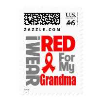 Grandma - I Wear Red Ribbon Postage
