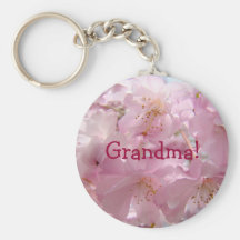 Grandma! key chain gifts Pink Tree Flower Blossoms