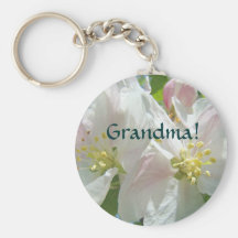 Grandma! keychain Apple Blososm Flowers
