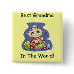 Grandma Knitting Pin