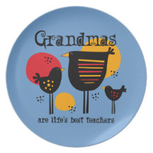 Grandma Life's Best Teacher Plate