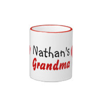 grandma love kids ringer coffee mug