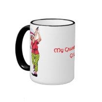 Grandma Loves Golf Funny Mug by dizzypixels Grandma Loves Golf Funny Mug