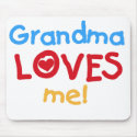 Grandma Loves Me mousepads