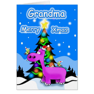 Merry Christmas Grandma Cards | Zazzle