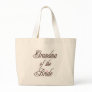 Grandma of Bride Classy Browns Canvas Bags