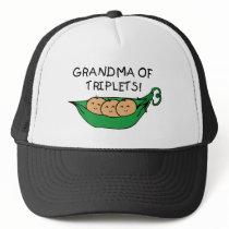 Grandma of Triplets Pod Mesh Hats