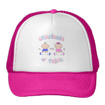 Grandma of Twin Babies Mesh Hats