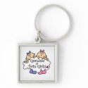 Grandma of Twin Girls Gifts keychain