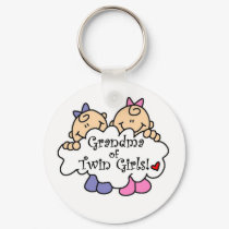 Grandma of Twin Girls keychains