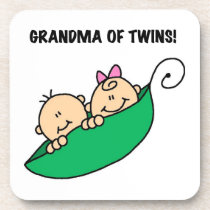 Grandma of Twins Gifts Drink Coasters