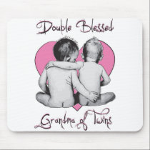 GRANDMA OF TWINS MOUSEPAD