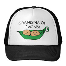 Grandma of Twins Pod Mesh Hats