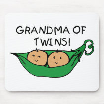 Grandma of Twins Pod Mouse Pads