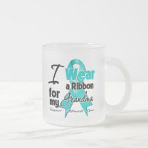 Grandma - Ovarian Cancer Ribbon Coffee Mug