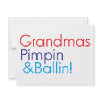 Grandma Pimpin and Ballin invitations