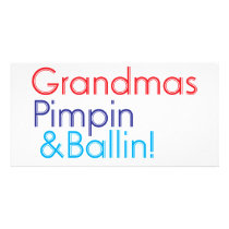 Grandma Pimpin and Ballin photo cards by oceanbrezzze Grandma Pimpin and Ballin photo cards