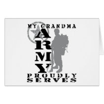 Grandma Proudly Serves - ARMY Cards