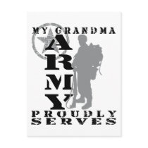Grandma Proudly Serves - ARMY Postcards