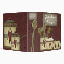 Grandma´s Recipes 3 Ring Binder