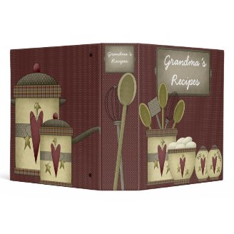 Grandma´s Recipes 3 Ring Binder