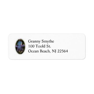 Grandma Snowman Address Label label