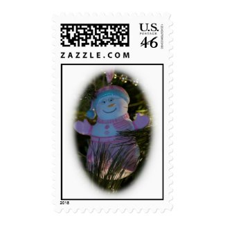 Grandma Snowman Postage stamp