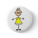 Grandma Stick Figure Button