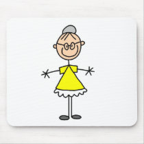 Grandma Stick Figure Mousepad by stick_figures Grandma Stick Figure Mousepad