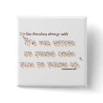 GRANDMA THROW DOWN PINBACK BUTTONS