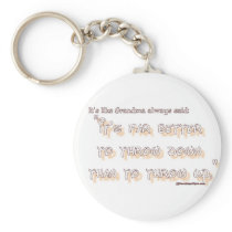 GRANDMA THROW DOWN KEY CHAIN