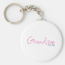 Grandma To Be (Pink Script) Key Chain