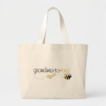 Grandma to Bee Again T-shirt Canvas Bags