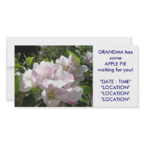 GRANDMA'S Apple Pie Card Announcement Invitations photo cards by Basleeartprintgifts GRANDMA'S Apple Pie Card Announcement Invitations photo cards