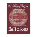 Grandma's Best Cranberry Relish Recipe Post Cards