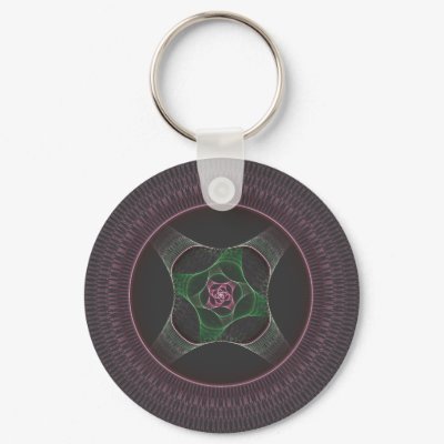 Grandma's Cabbage Rose Doily Keychain by SweetRascal