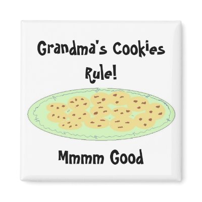 Grandma's Cookies Rule Refrigerator Magnet by seashell2