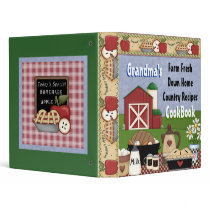 Grandma's Country Recipes Cookbook Binder