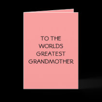 GRANDMAS EASTER CARD