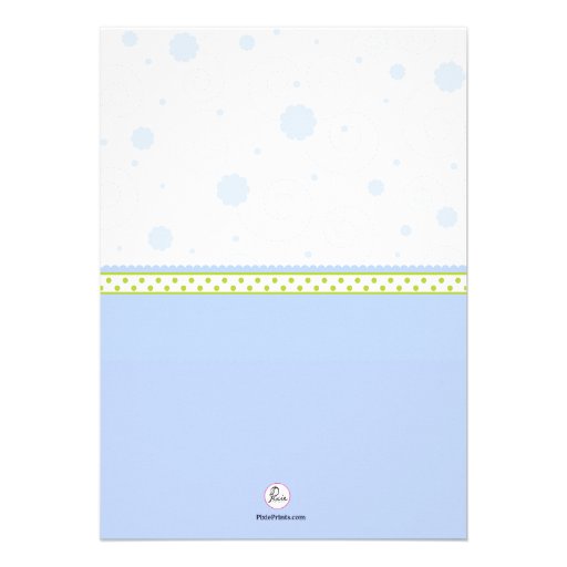 Grandma's First (Blue) Baby Shower Invitation