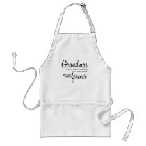 Grandmas Forever black aprons