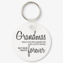 Grandmas Forever black keychains