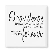 Grandmas Forever black magnets by atouchofelegance Grandmas Forever black magnets