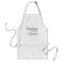 Grandmas Forever blue aprons