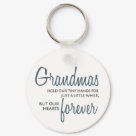 round_keychain - Grandmas Forever blue round_keychain - Grandmas Forever blue